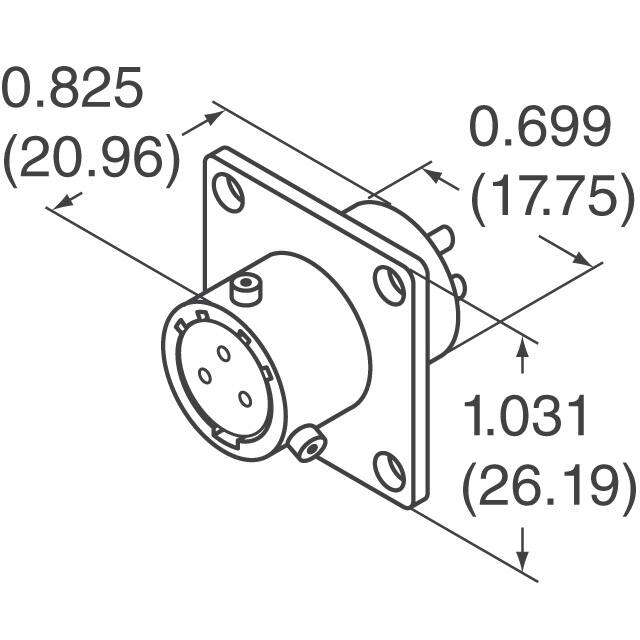 PT02A-12-3S Amphenol Industrial Operations  Assemblages de connecteurs circulaires